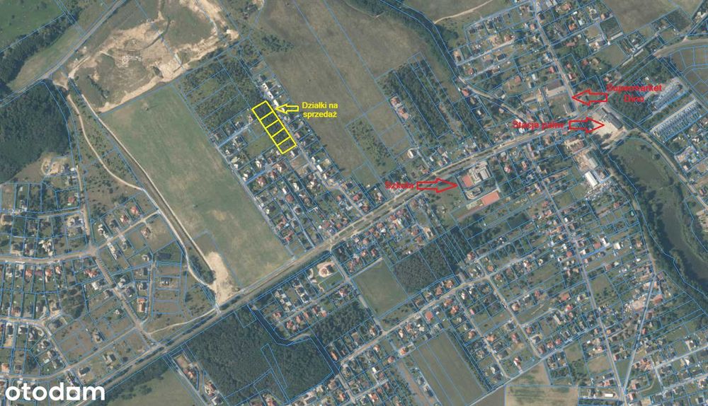 Działki budowlane w Kunowicach/12-14,5 ara/ od 206 zł/m2