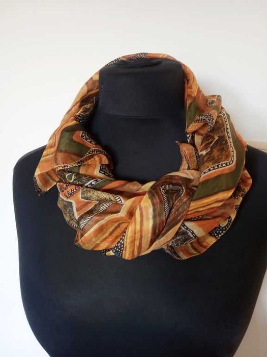 szal chusta apaszka jedwab