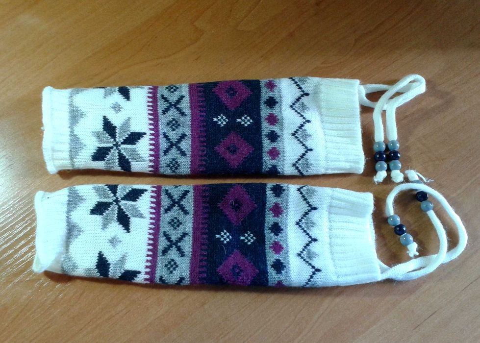 Нарукавники теплые для девочки