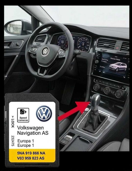 Cartao de GPS VW-Europa Mapa 2027 + radar