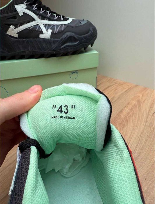 Кросівки OFF White 1000 odsy Green чорні з зеленим кросівки офвайт одс