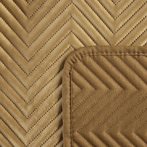 Narzuta WELUROWA dekoracyjna 200x220 pikowana welur pled na sofę SOFIA