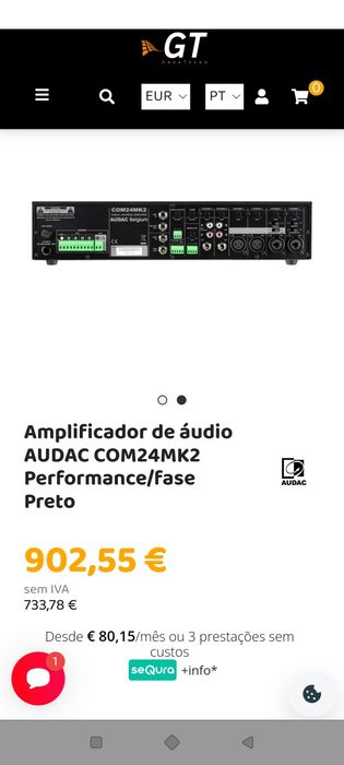 Amplificador mais colunas na caixa sem estrear