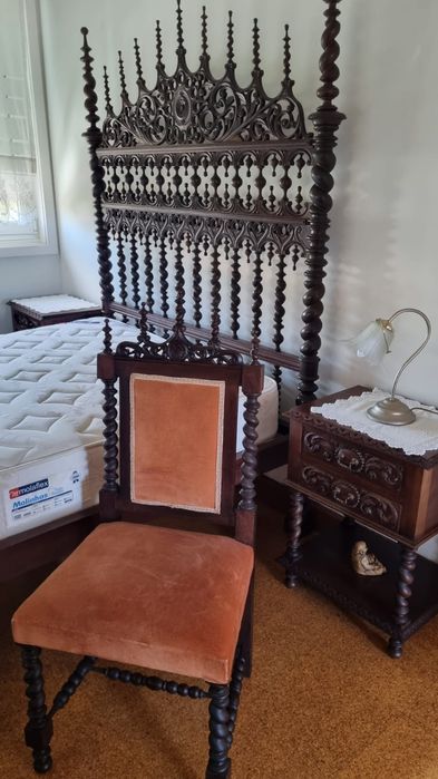 Cadeira quarto de madeira