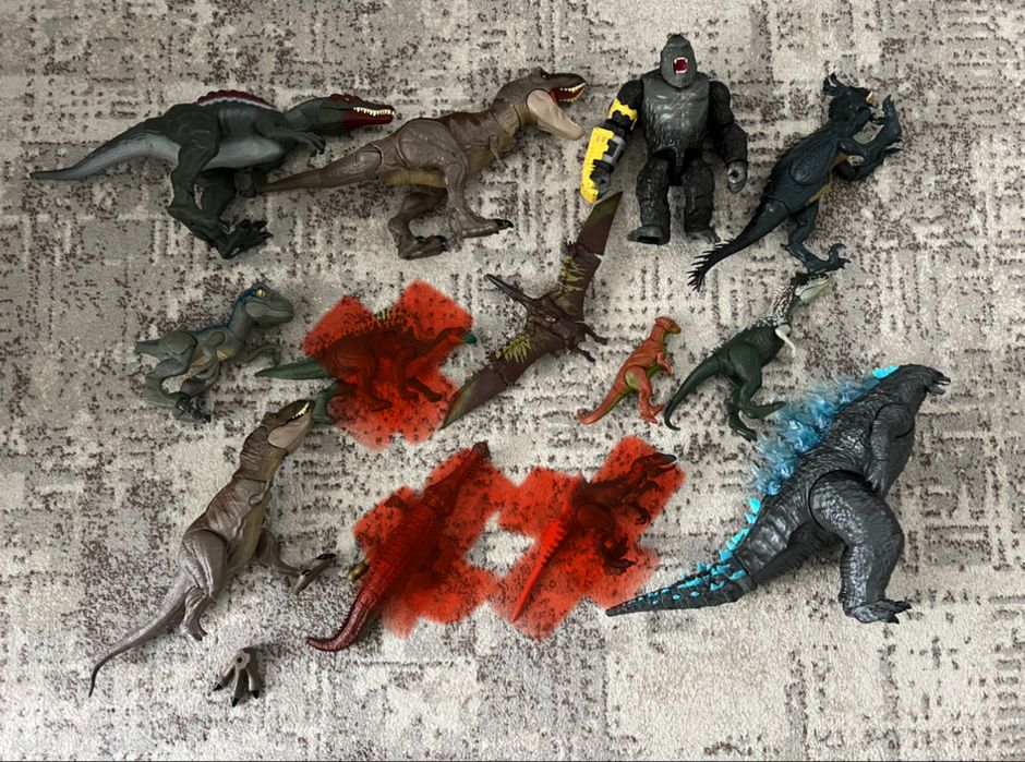 Динозаври Jurassic Word птеродактиль кин конг годзила