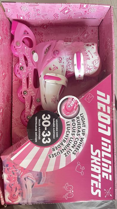 Дитячі ролики нові neon inlane skate франція