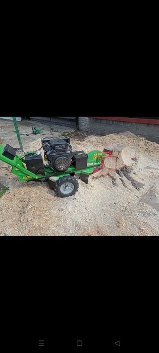 Frezowanie pni, karczowanie, usuwanie, frezarka do pni