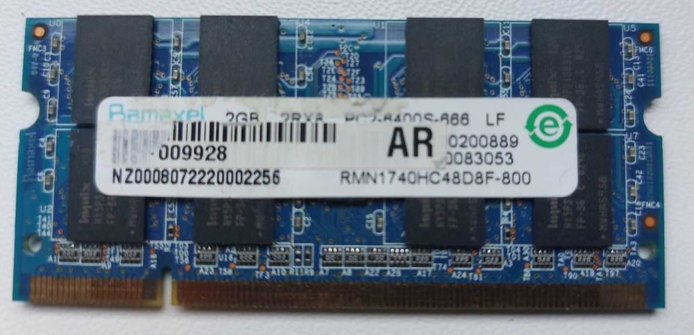 RAM do laptopa DDR2 - RAMAXEL 2GB - RMN1740HC48D8F-800