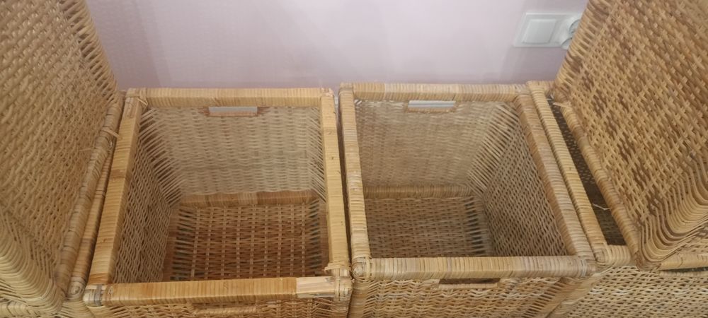 Kosze kosz Ikea branas ikea kallax pojemnik rattanowy do regału pudełk
