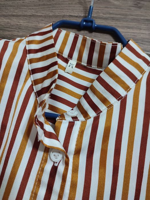 Трендова жіноча смугаста сорочка, оверсайз