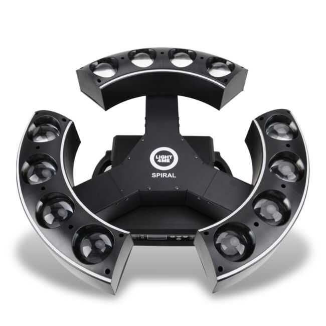 LIGHT4ME SPIRAL ruchomy efekt oświetleniowy LED DMX rotacja 12x20W