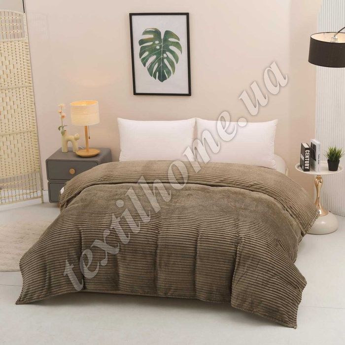 Покривало велюрове ШАРПЕЙ “Полоса” | 150×200 та 200×220 | М’яке