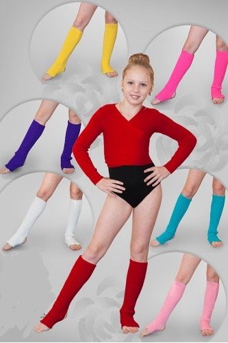 Лосины для гимнастики под пятку с усиленным коленом 116-170см хлопок