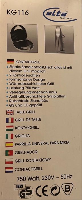 Opiekacz do kanapek, mięsa, ryb Toster