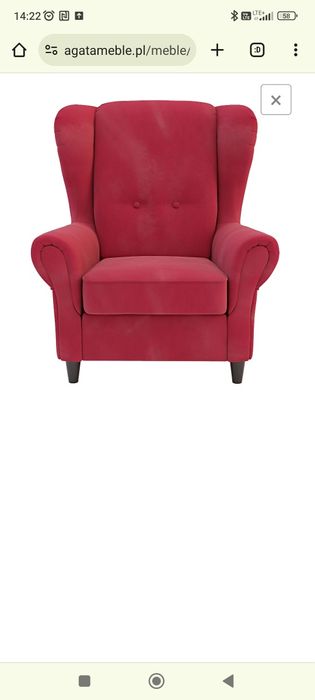 Fotel uszak King Agata meble
