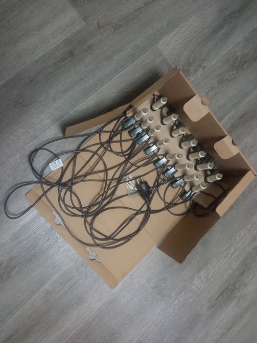 Гирлянда СВЕЧИ большие на прищепках ГДР