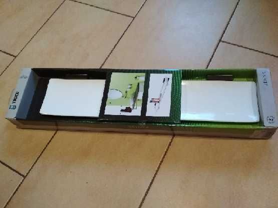 Półka ceramiczna łazienkowa metal chrom drewno Tiger Zenna .Okazja.