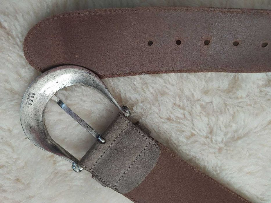 Широкий жіночий шкіряний пояс ремінь баска Vanzetti