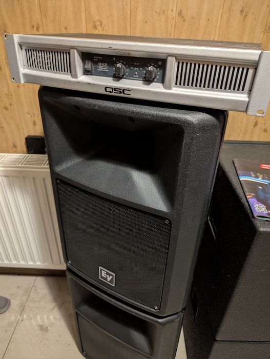 Solidny Zestaw Nagłośnienia Estradowego  QSC/  Electro-Voice /Eminence