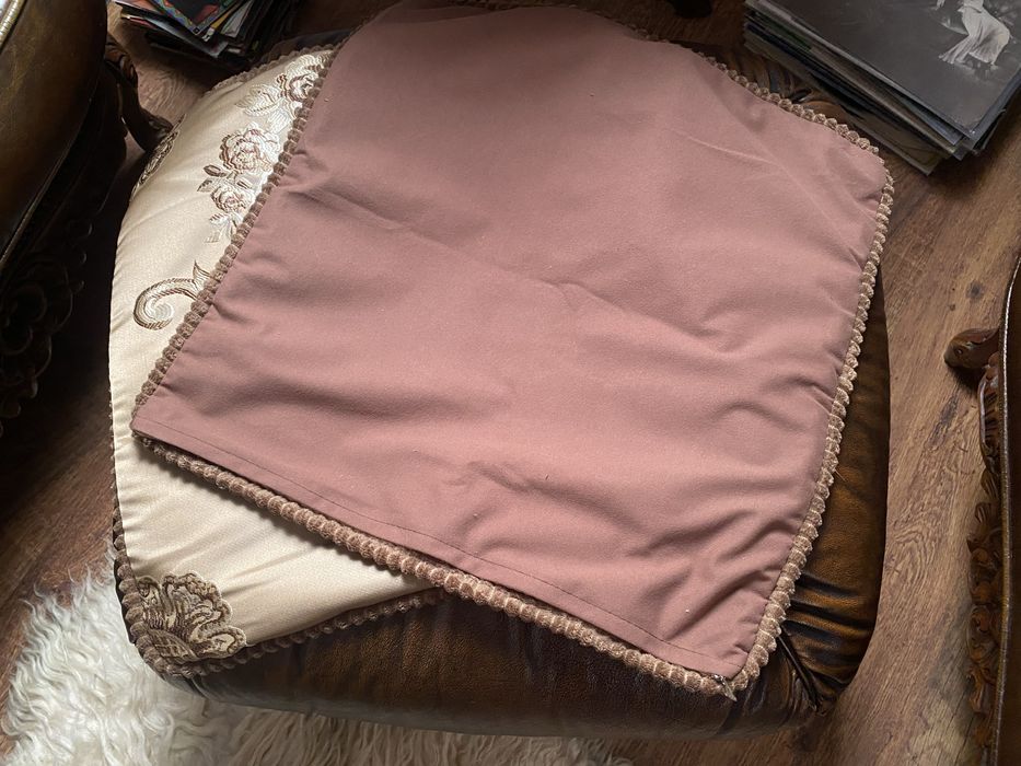 Piekne poszewki zakardowe para 2 sztuki palacowe ozdobne 45x45