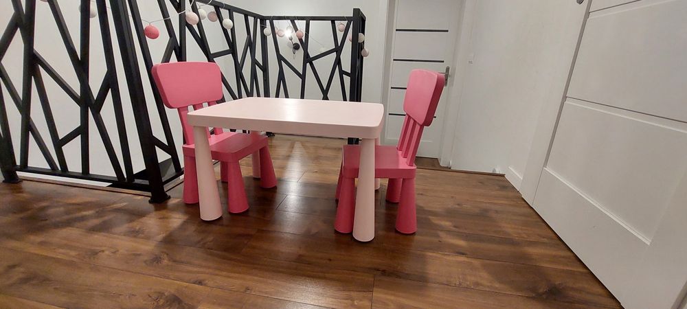 ODBIÓR OSOBISTY Stolik + 2 krzesełka Mamut Ikea