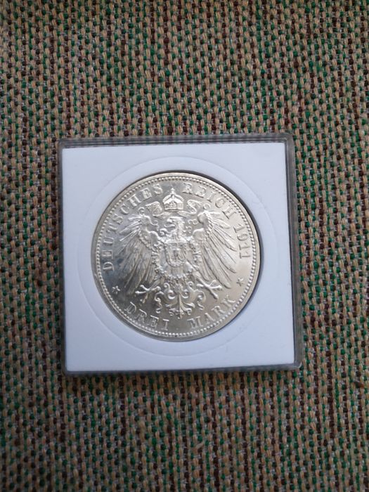 Три 3 марки Шарлотта 1911г.