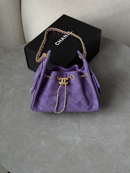 Сумка Chanel 25 Mini Handbag Suede Purple