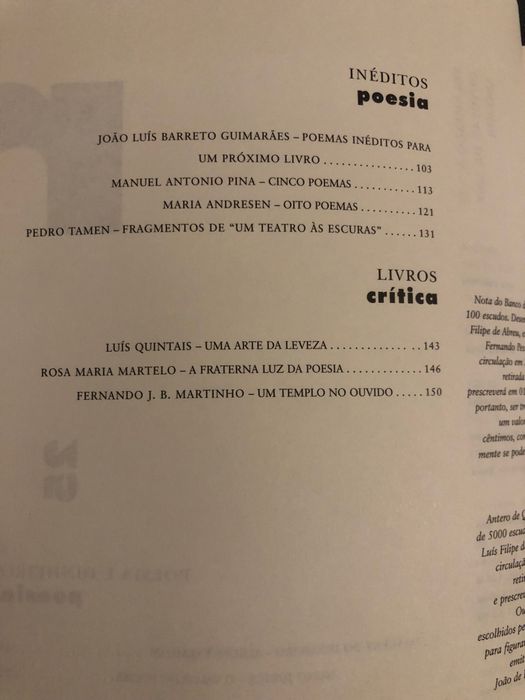 Relâmpago Revista de Poesia n.º 17 e n.º 25