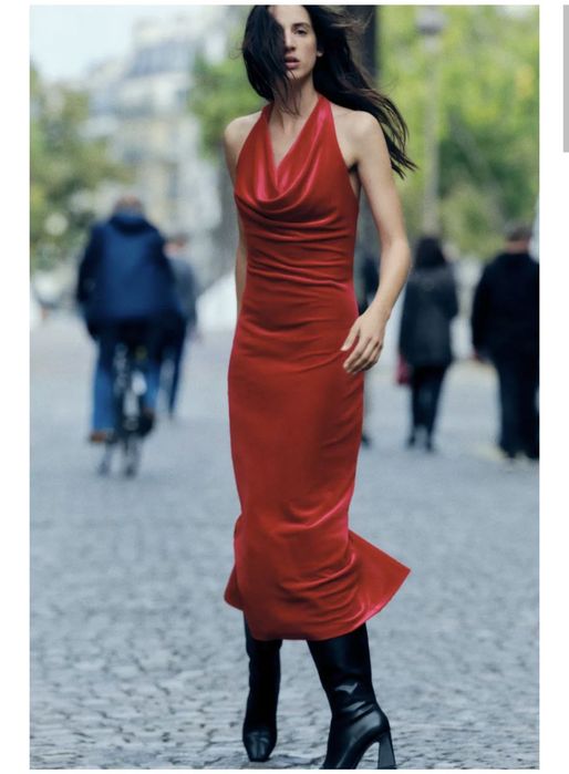 Платье  Zara нарядное,Размер L.