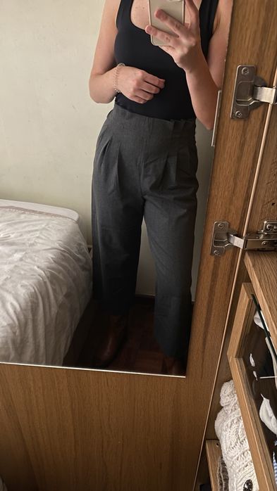 Calças Culottes de cintura subida - ZARA