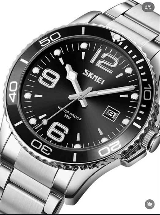 Чоловічий годинник SKMEI /  сталь / Водонепроникний 30м /NEW