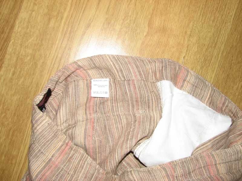 Lniane 100%spodnie Double Face r 38/M