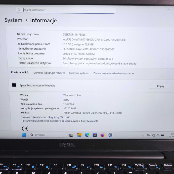 Laptop Dell Latitude Ultrabook 7480 i7-6600U, SDD 512 GB, 16 GB RAM