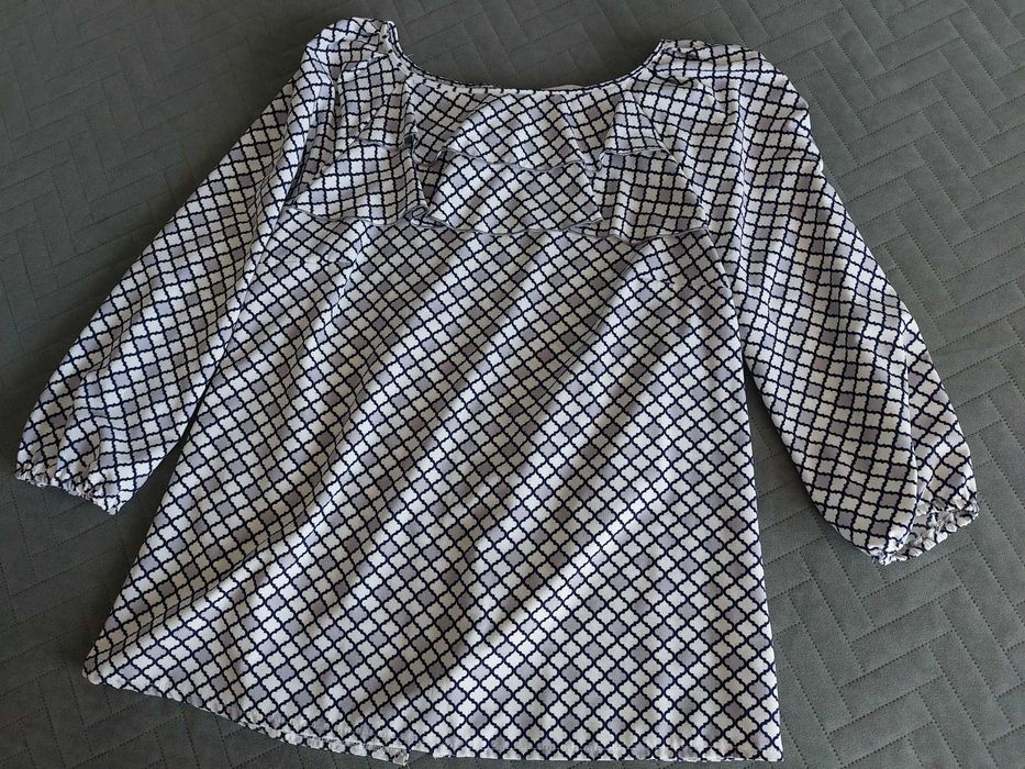 Damska bluzka we wzory, rozm. 40