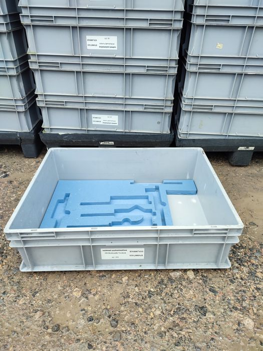 800x600x220 90L pojemniki magazynowe skrzynki plastikowe transportowe