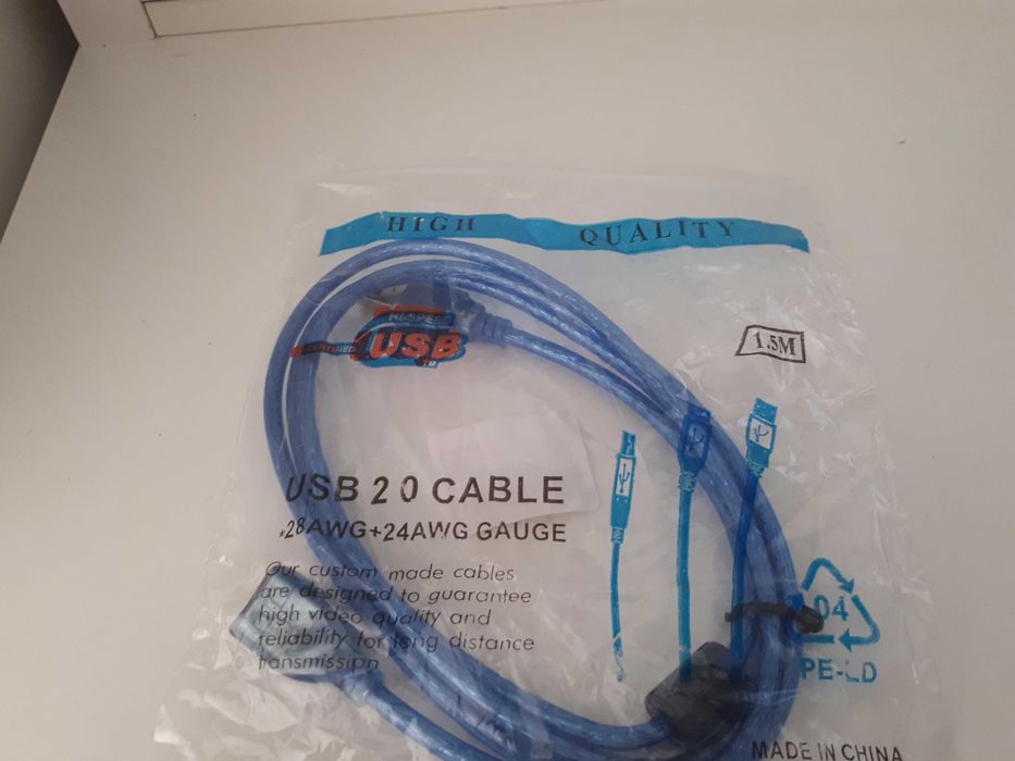 Cabo usb macho/ femea 1,5m novo