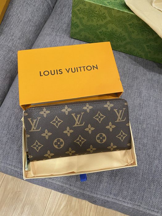 Portfel LV Louis Vuitton Monogram Zippy na zamek brązowy
