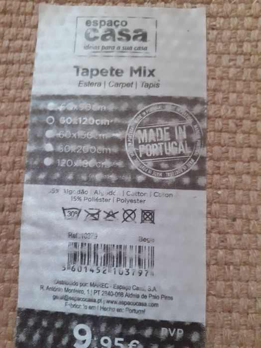 Tapetes creme semi novos