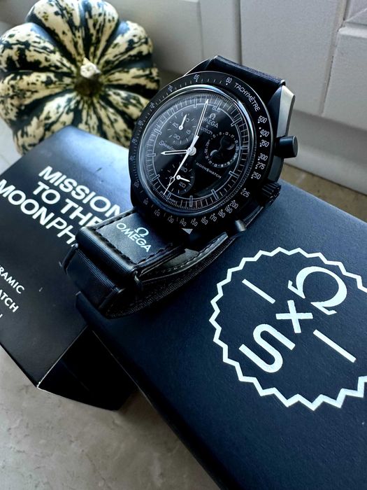 Omega x Swatch MoonSwatch Mission to the Moonphase New Moon czarny, komplet