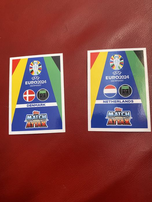 6 cartas “Golden Goal Scorer” da  da match attax euro 2024 com CR7