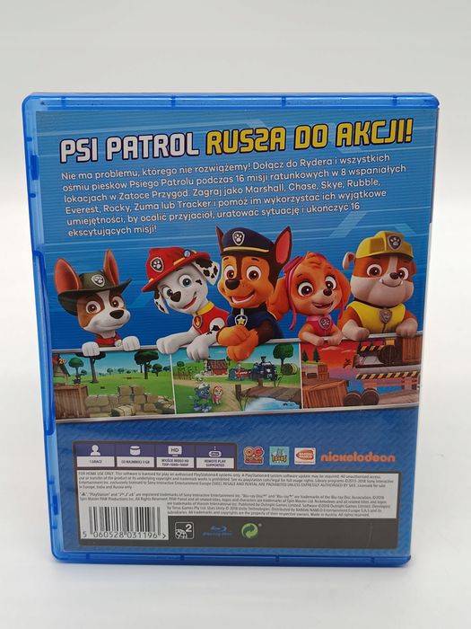 psi patrol rusza do akcji playstation 4 (ps4) pudełkowa