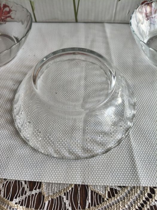 Szklane miski kim glass retro indonesia wintage