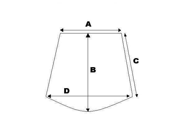 Spódnica ciepła szara ołówkowa paski zimowa Vintage 32 XXS Hand made