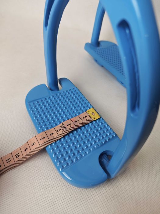 Strzemiona nowe, stopka 12 cm niebieskie