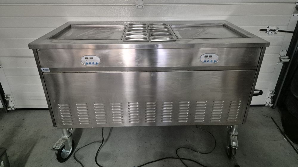 Máquina de gelados rolo tailandês rolinho