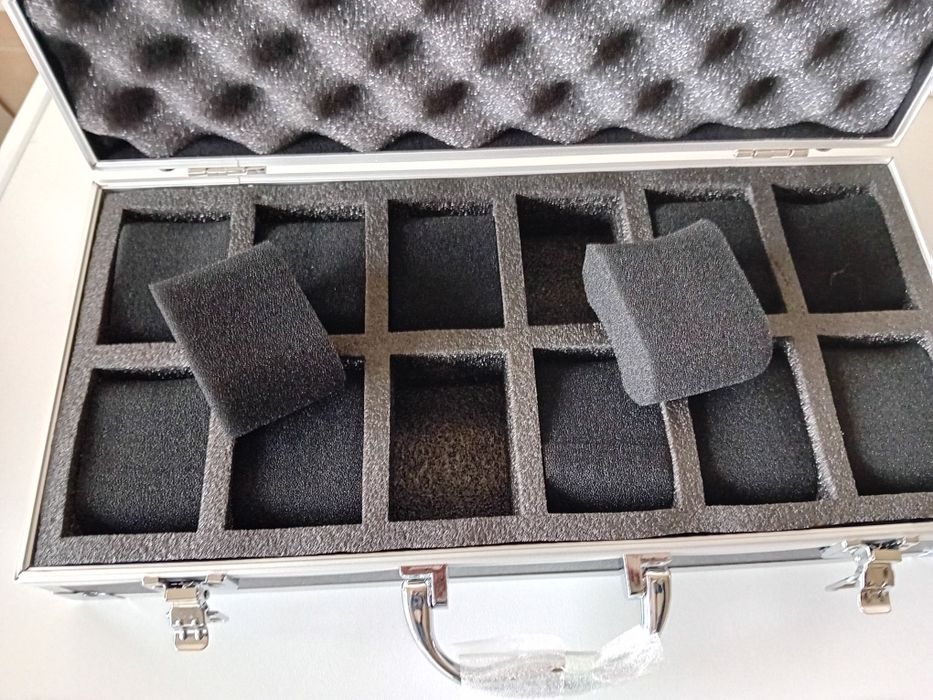 Mala transporte 12 relógios Tissot Seiko Hamilton Breitling Omega Iwc