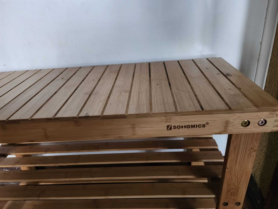 Ławka bambusowa songmics