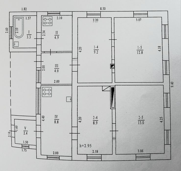 Продаж 1/2 частини будинку, 2 кімн.в Полтаві , біля 9 школи.