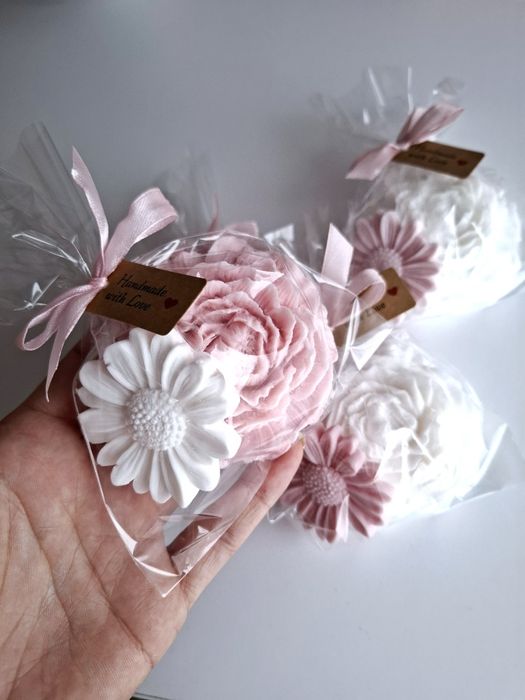 Kwiaty mydełka ręcznie robione