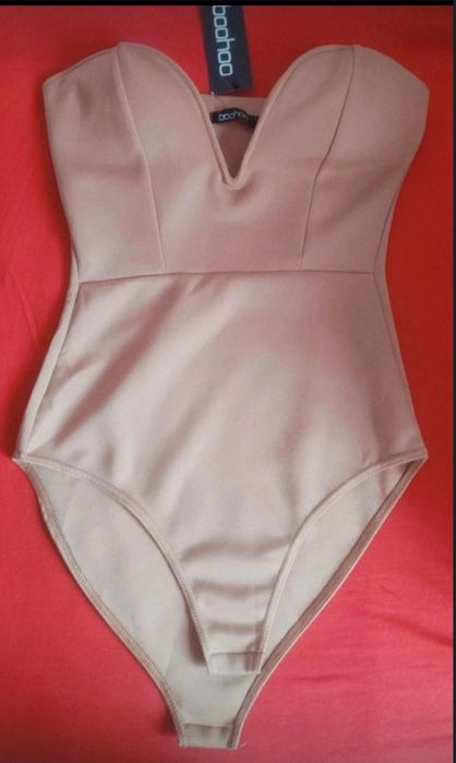 Body bezowe gorset 38/M